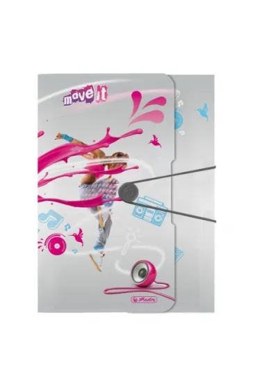 Herlitz Teczka rysunkowa A4 PP z gumk� Move It Pink