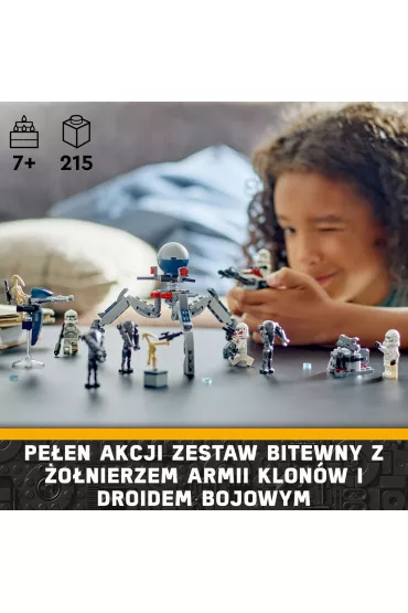 LEGO Star Wars Zestaw bitewny z �o�nierzem armii klon�w™ i droidem bojowym™ 75372