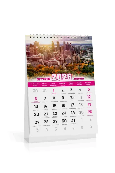 Kalpol.bis Kalendarz biurkowy 2026 city