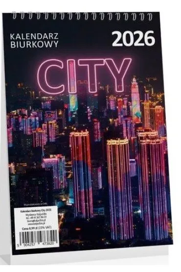 Kalpol.bis Kalendarz biurkowy 2026 city