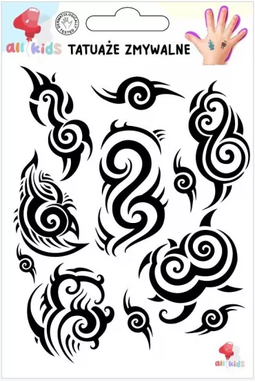 Tatua�e zmywalne dla dzieci Tribal All4Kids