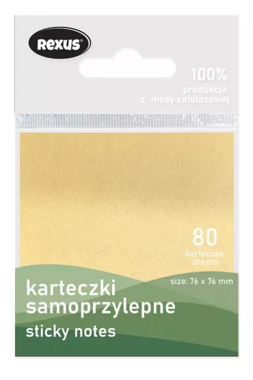 Beniamin Karteczki samoprzylepne  Eco 76x76 mm 80 szt.
