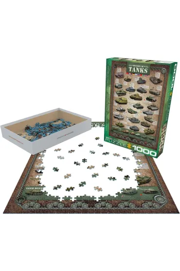 Puzzle 1000 el. Historia czo�g�w Eurographics