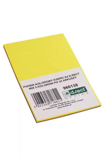 D.rect Papier ksero A4 5 kolor�w