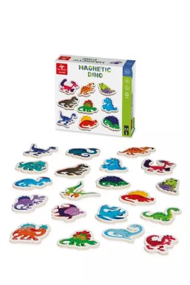 Magnetyczne drewniane magnesy Dinozaury Dal Negro