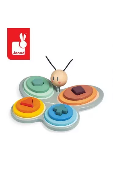 Drewniany sorter kszta�t�w Motyl Sweet Cocoon Janod
