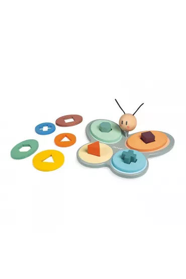 Drewniany sorter kszta�t�w Motyl Sweet Cocoon Janod