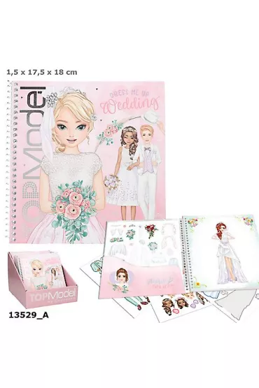 Zestaw Dress Me Up Wedding Top Model z naklejkami 13529A
