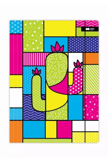 Teczka z gumk� A+ Pop kaktus HAPPY COLOR