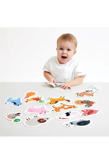 Puzzle do pary 30 el. Zwierz�tka na wsi Bright Junior Media