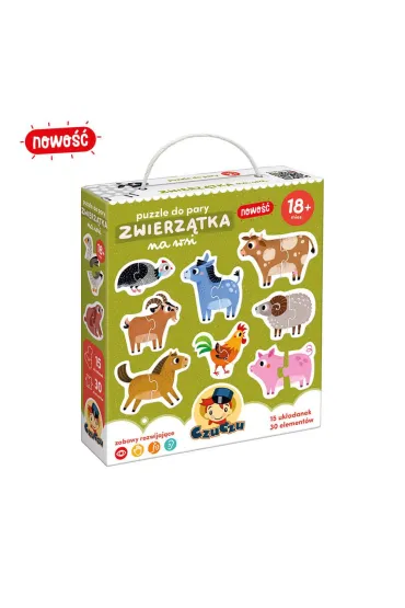 Puzzle do pary 30 el. Zwierz�tka na wsi Bright Junior Media