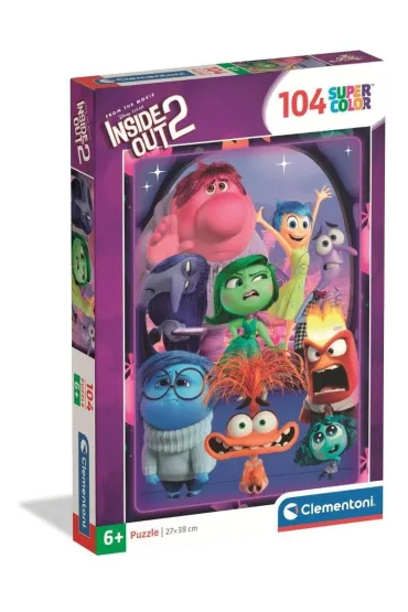 Puzzle 104 SuperKolor Inside Out 2 Clementoni