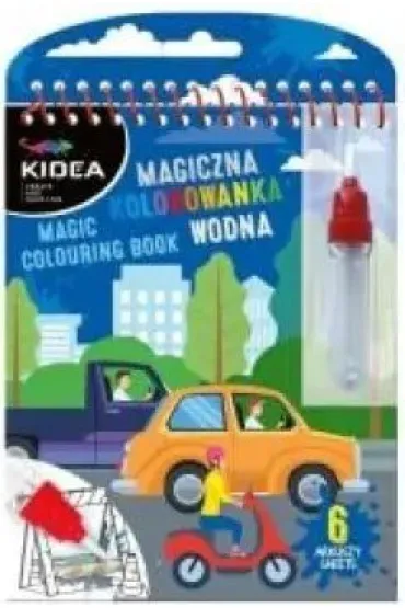 Magiczna wielorazowa kolorowanka wodna Pojazdy