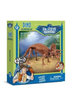 Zestaw do wykopalisk dinozaurw Dr.Steve Hunters Triceratops