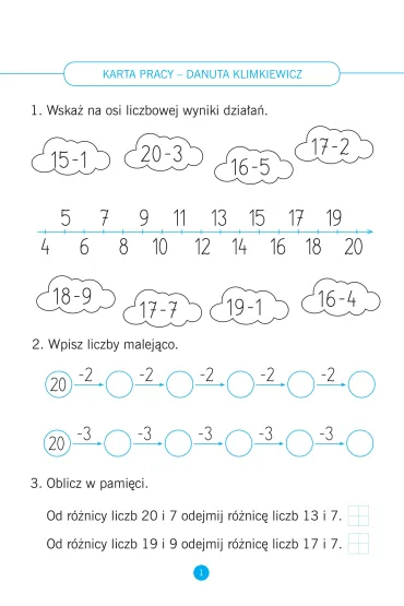 Matematyka. Karty pracy do �wicze� w domu i w szkole. Klasa 2 - Danuta Klimkiewicz