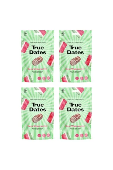 True Dates Daktyle o smaku Arbuza Watermelon zestaw 4 x 100 g