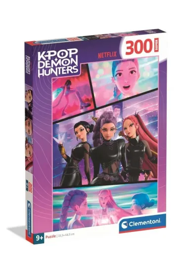 Puzzle Super 300 element�w. KPop Demon Hunters Clementoni