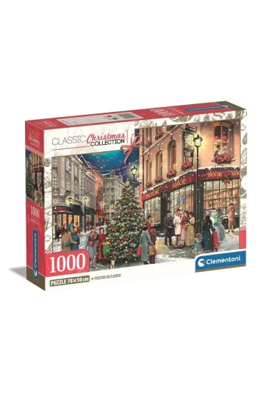 Puzzle 1000 el. Compact Christmas Collection Clementoni