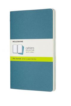 Moleskine Zeszyty Cahier Journals Brisk Blue czysty 80 kartek 3 szt.