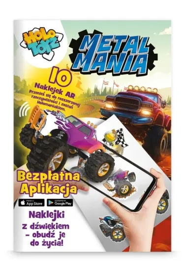 Holotoyz Naklejki dla dzieci AR Metal Mania