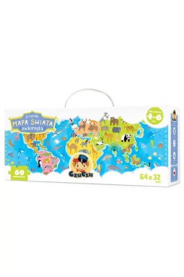 CzuCzu Puzzle Mapa �wiata Zwierz�ta Bright Junior Media