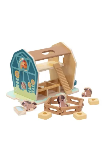 Puzzle Drewniana Farma Kucyk�w Chicco