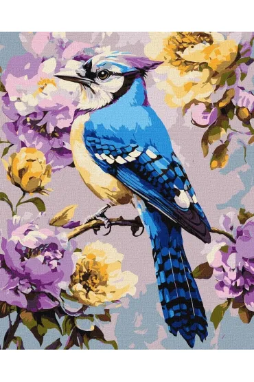 Ideyka Malowanie po numerach - Sjka w piwoniach 40x50cm