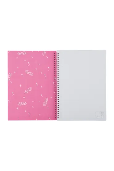 Patio Ko�obrulion A4 100k.w kratk� metalowa spirala Hello Kitty pink wz�r 2