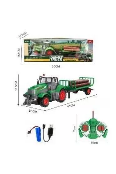 Traktor R/C z przyczep� do przewo�enia drewna 1:24 Askato
