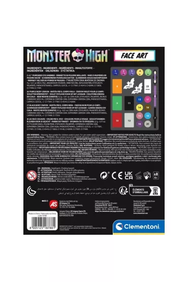 Clementoni Monster high - zestaw do malowania twarzy