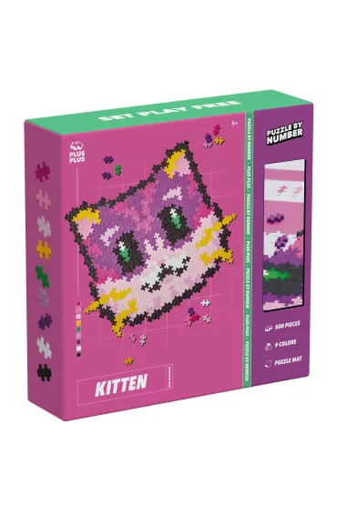 Puzzle By Numbers 500 el. Kot Plus-Plus