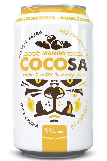 Cocosa Woda kokosowa niegazowana z sokiem z mango 330 ml