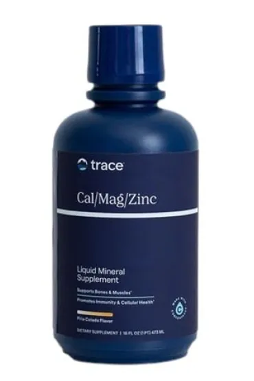 Trace Minerals Liquid Cal/Mag/Zinc - smak pina colada suplement diety 473 ml