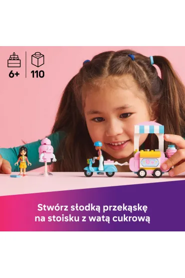 LEGO Friends Stoisko z wat� cukrow� i skuter 42643