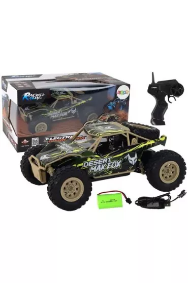 Autko terenowe R/C 1:24 br�zowo-zielone LeanToys
