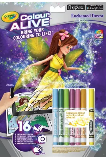 Colour Alive Zaczarowany las (ksi��ka + flamastry) * Crayola