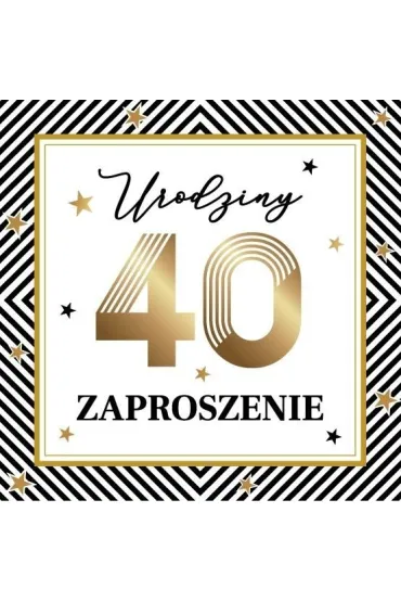 Armin Style Zaproszenie Urodziny 10 szt.