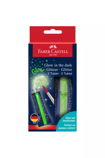 Faber-Castell Brokat �wiec�cy w ciemno�ci 2x12ml