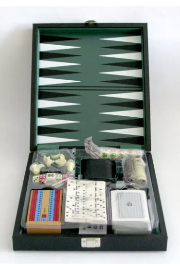 Zestaw 6 gier towarzyskich w walizce/etui