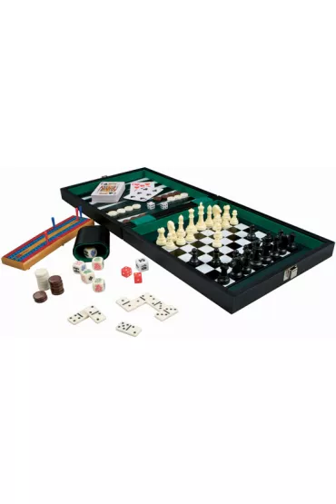 Zestaw 6 gier towarzyskich w walizce/etui