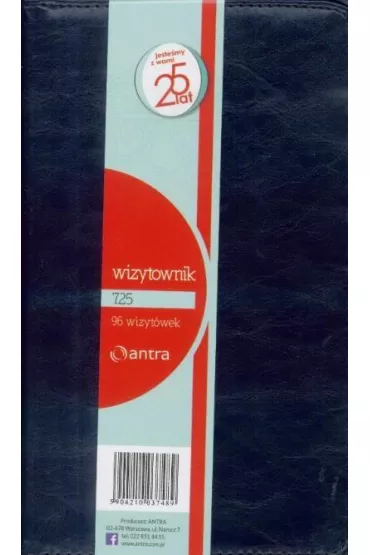 Antra Wizytownik 96 trzyklatkowy granatowy