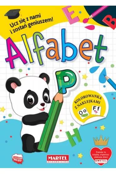 Kolorowanka z naklejkami. Alfabet - Katarzyna  Ratajszczak