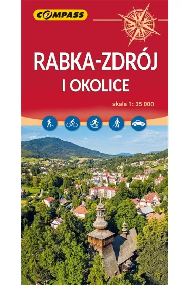 Rabka-Zdr�j i okolice mapa skala 1 : 35 000