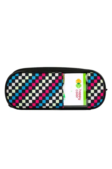 Happy Color Pi�rnik saszetka z 2 zamkami i okienkiem klapk� wewn�trz Skate