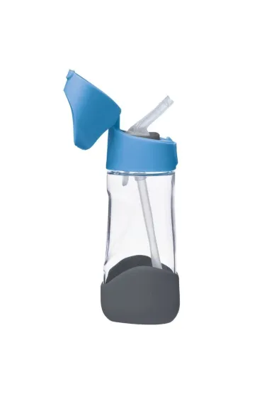 b.box Butelka tritanowa ze s�omk� Blue Slate 450 ml