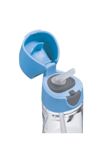 b.box Butelka tritanowa ze s�omk� Blue Slate 450 ml