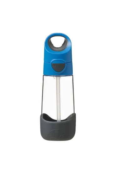 b.box Butelka tritanowa ze s�omk� Blue Slate 450 ml
