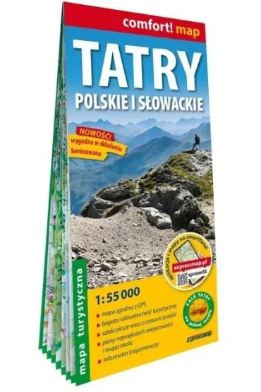 Tatry Polskie i S�owackie mapa turystyczna 1:55 000 laminat 2026