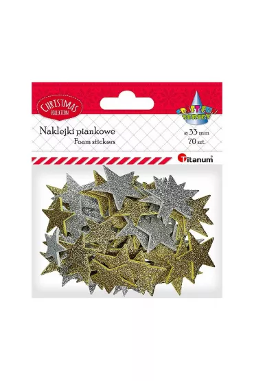 Titanum Naklejki piankowe Gwiazdki 33 mm