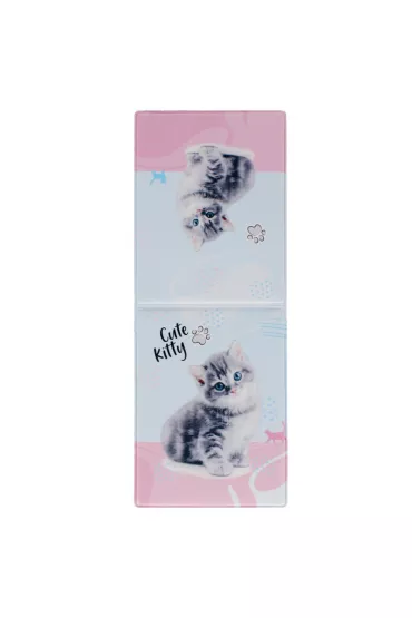 Km Plastik Ok�adka na dokumenty ucznia Art Cute Kitty LS53 501392
